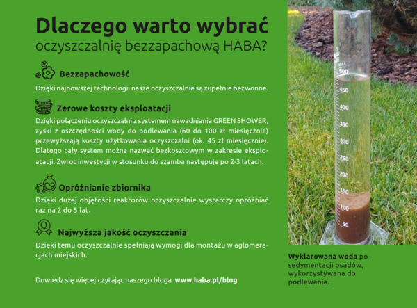 Dlaczego warto wybrać oczyszczalnie bezzapachową HABA